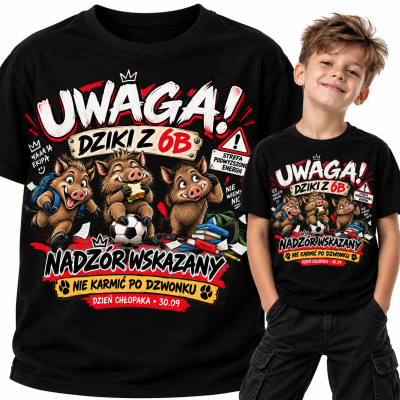 KOSZULKA DZIECIĘCA DZIEŃ CHŁOPAKA DZIKI NIE KARMIĆ